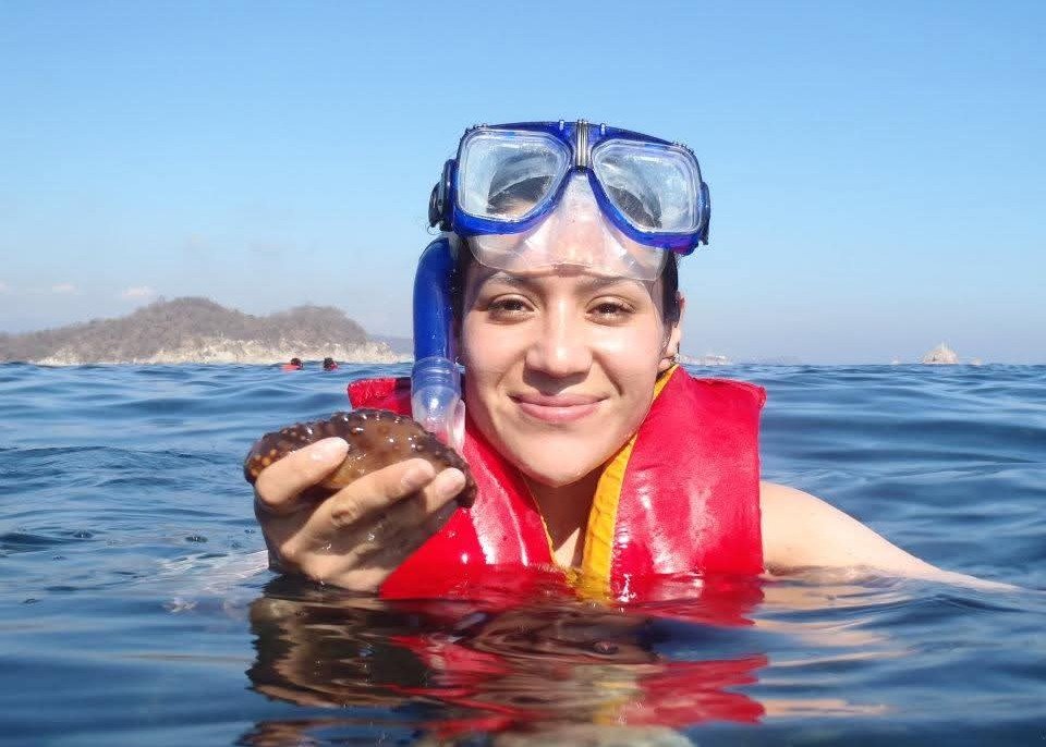 Clientes felices en la playa